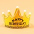 Coroana strălucitoare de ziua de naștere galben