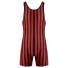 Costum de baie cu dungi pentru bărbați F1013 roșu