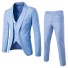 Costum de lux pentru bărbați albastru deschis