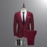 Costum formal pentru bărbați J2947 burgundy