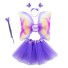 Costum pentru copii aripi de fluture cu fusta violet