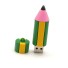 Creion de unitate flash USB verde