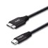 Csatlakozó kábel USB-C 3.0-Micro USB-B M / M K1019 fekete