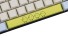 Cserélhető billentyűzetbillentyű szóköz csibékkel nyomtatva sárga
