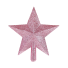 Csillag a karácsonyfához 20 cm világos rózsaszín