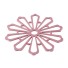 Csillag alakú gumipoháralátét régi rózsaszín