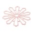 Csillag alakú gumipoháralátét világos rózsaszín