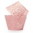Csipke muffin cupcakes 12 db rózsaszín