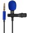 Csíptetős mikrofon K1527 kék