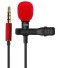 Csíptetős mikrofon K1527 piros
