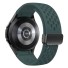 Curea ceas Samsung Galaxy Watch 4/6 Classic Curea ceas din silicon cu cataramă neagră verde inchis