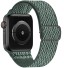 Curea din nailon pentru Apple Watch 38mm / 40mm / 41mm T864 verde inchis