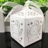 Cutie cadou pentru copii cu elefant 10 buc alb