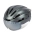 Cyklistická helma s brýlemi 57 - 62 cm tmavě šedá