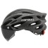 Cyklistická helma s brýlemi M/L 54 - 61 cm stříbrná
