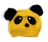 Czapka zimowa dla dzieci Panda J863 żółty