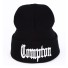Czapka zimowa z napisem Compton czarny