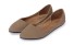 Damen-Ballerinas aus Wildleder J2397 braun