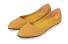 Damen-Ballerinas aus Wildleder J2397 gelb