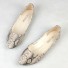 Damen-Ballerinas mit Schlangenmuster J1690 golden