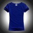 Damen-Basic-T-Shirt A986 blau