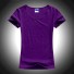 Damen-Basic-T-Shirt A986 lila