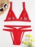 Damen-Bikini P1319 rot