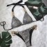 Damen-Bikini P298 silbern