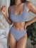 Damen-Bikini P317 grau