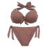 Damen-Bikini P427 hellbraun