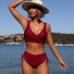 Damen-Bikini P585 weinrot