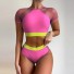 Damen-Bikini P633 dunkelrosa