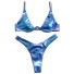 Damen-Bikini P957 blau