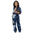 Damen-Camouflage-Overall A2021 blau