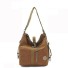 Damen-Canvas-Handtasche M1047 braun