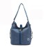 Damen-Canvas-Handtasche M1047 hellblau