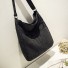 Damen-Canvas-Handtasche M1050 schwarz