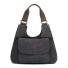 Damen-Canvas-Handtasche M1063 schwarz