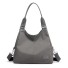 Damen-Canvas-Handtasche M1082 grau