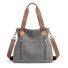 Damen-Canvas-Handtasche M1100 grau