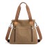 Damen-Canvas-Handtasche M1100 khaki