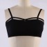 Damen-Crop-Top mit Spaghettiträgern B232 schwarz