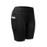 Damen elastische Shorts Jade schwarz