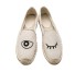 Damen-Espadrilles mit Augenprint J1090 creme