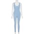 Damen-Fitness-Overall A2056 hellblau