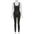 Damen-Fitness-Overall A2056 schwarz