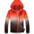 Damen Frühling/Herbst Regenbogenjacke J2327 orange