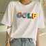 Damen-Golf-T-Shirt weiß