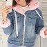 Damen Jeansjacke P2459 rosa