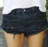 Damen-Jeansshorts Emily schwarz